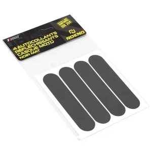 NOEND Black Reflective Helmet Stickers