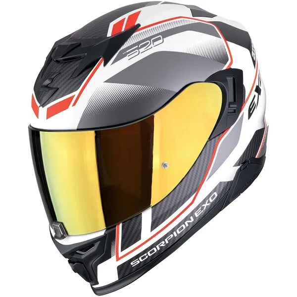 scorpion_exo_520_evo_air_lena_matte_white_silver_red_1.jpg SCORPION EXO-520 Evo Air Lena Helmet
