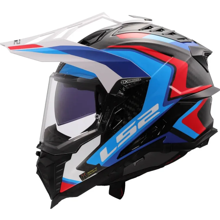 ls2_mx701_explorer_carbon_frontier_ii_white_blue_red_2.jpg LS2 MX701 Explorer Carbon Frontier II Helmet
