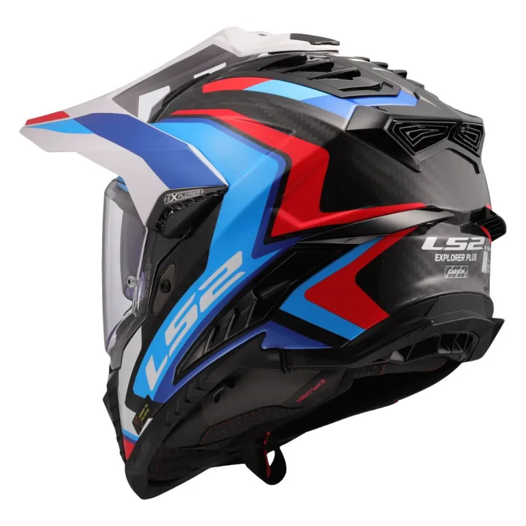 ls2_mx701_explorer_carbon_frontier_ii_white_blue_red_3.jpg LS2 MX701 Explorer Carbon Frontier II Helmet