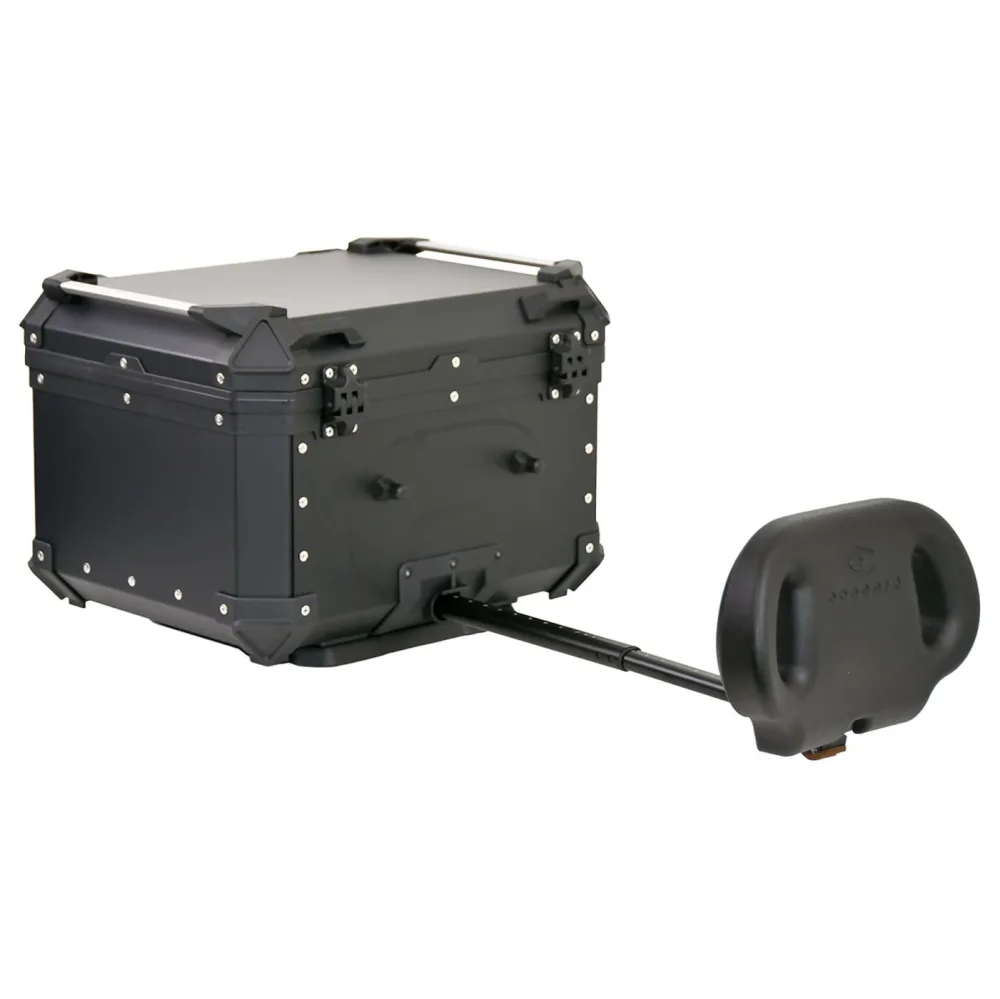 COOCASE Top case X1 Aluminium 55L avec dosseret ajustable