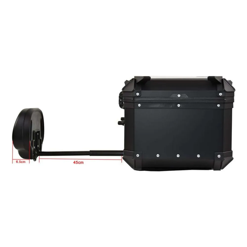 COOCASE Top case X1 Aluminium 55L avec dosseret ajustable