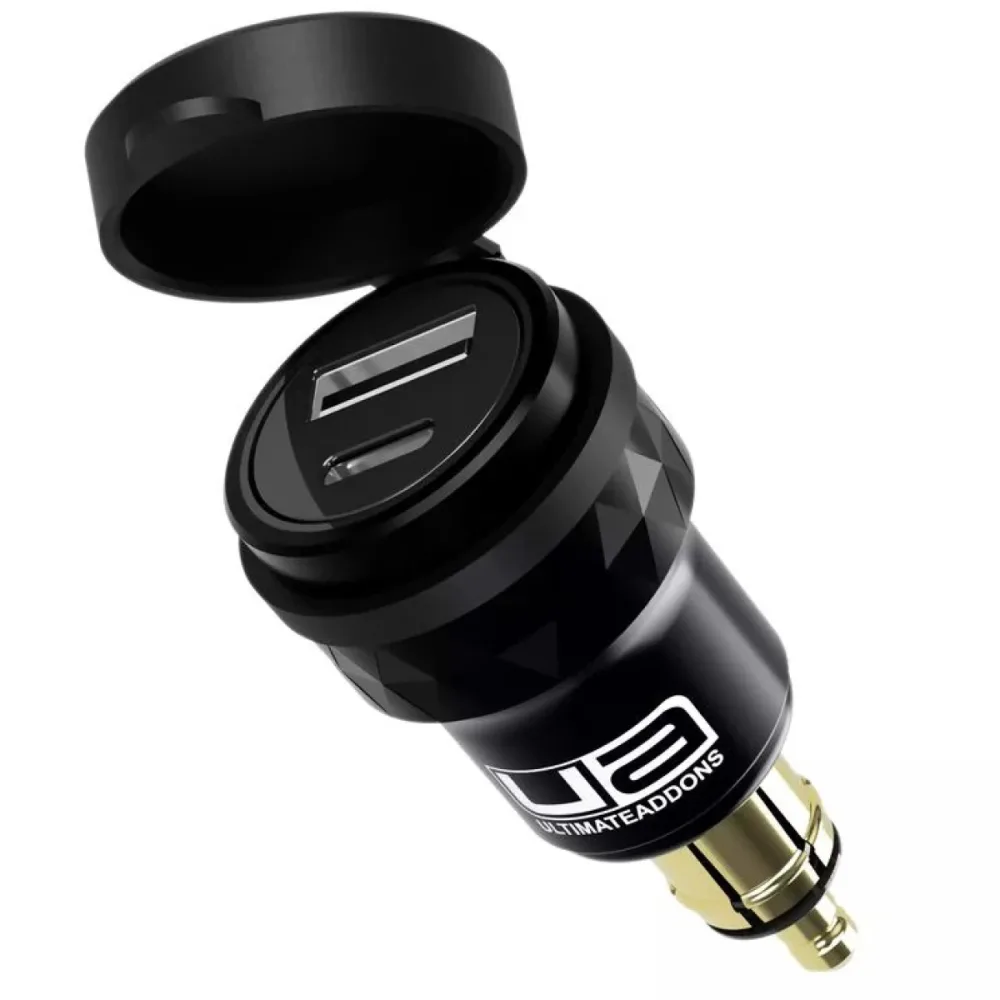 ULTIMATEADDONS Adaptateur DIN vers USB-A + USB-C