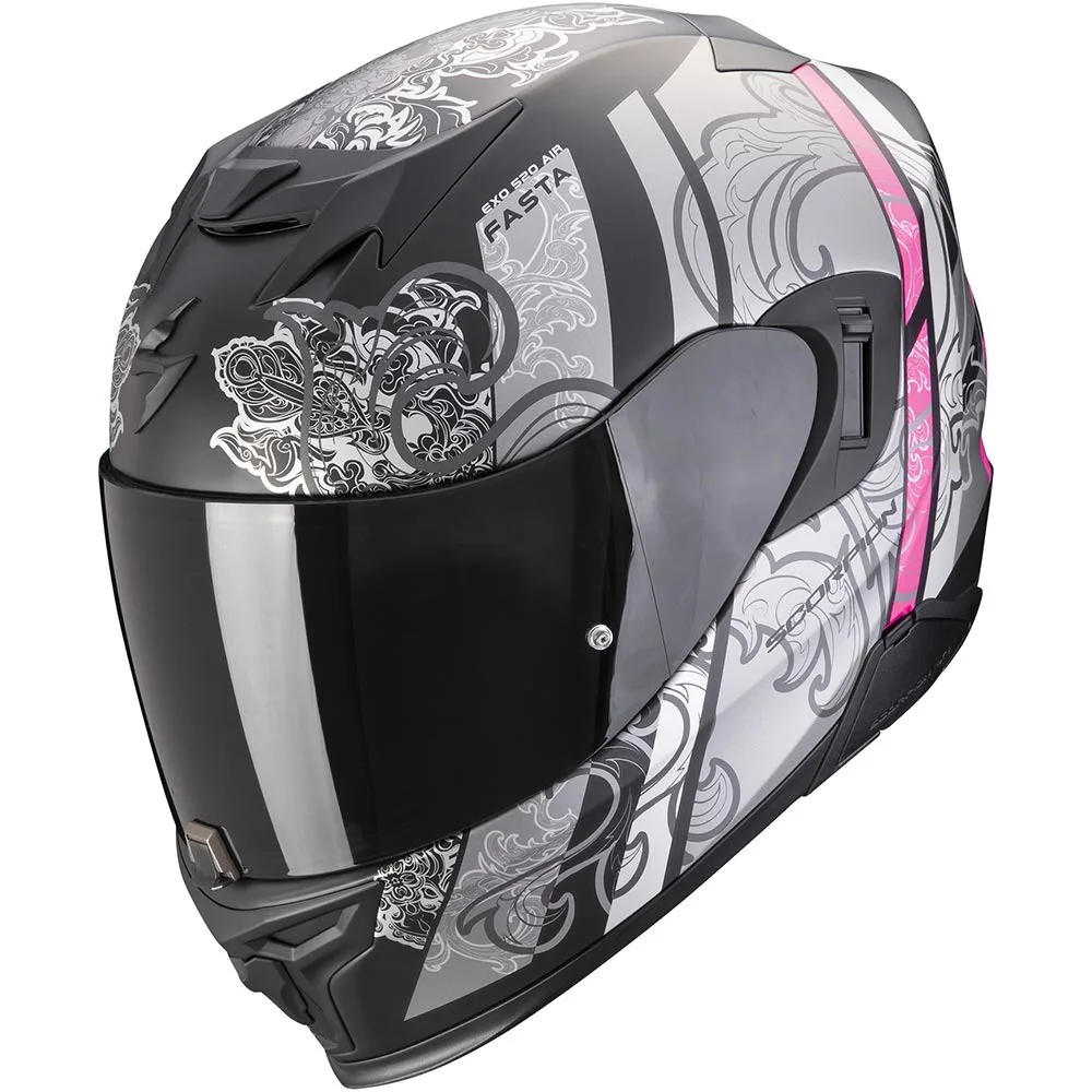 scorpion_exo_520_evo_air_fasta_matte_black_silver_pink_1.jpg SCORPION Casque EXO-520 Evo Air Fasta