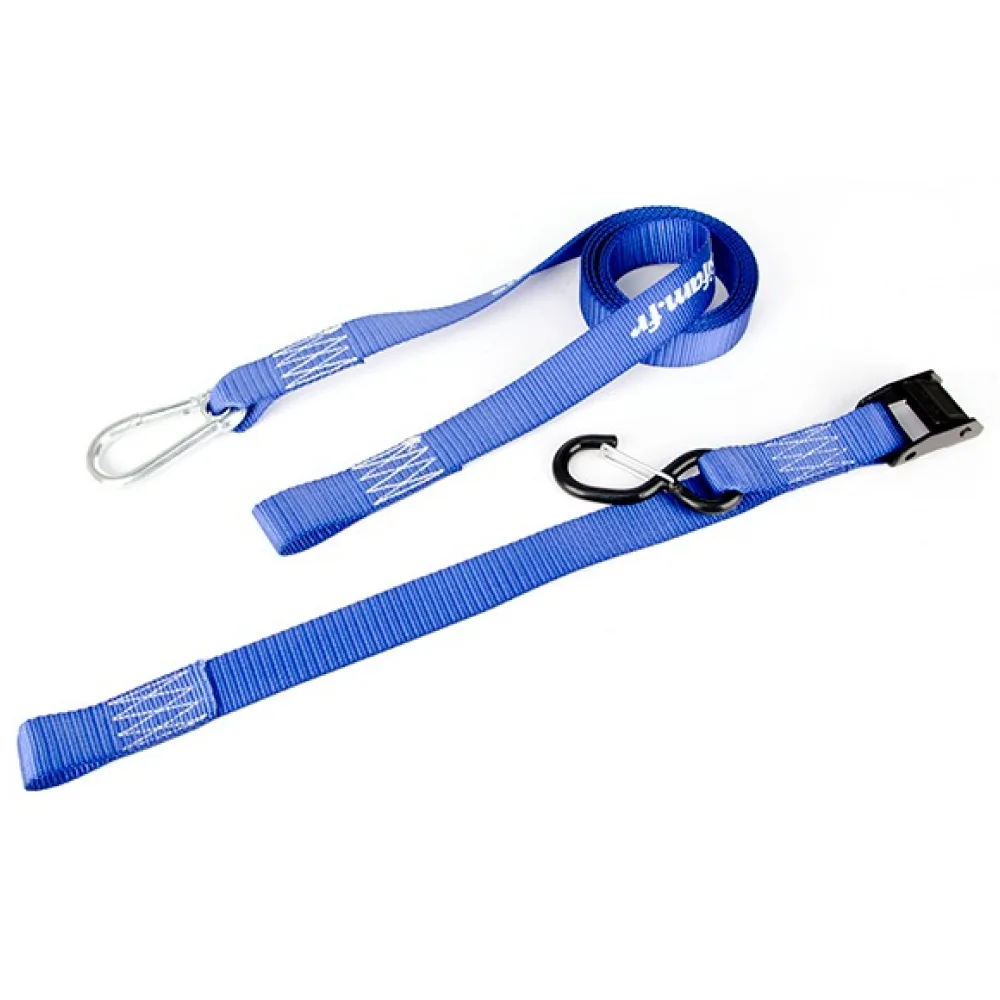sifam_handlebar_straps_250cm_carabiner_blue_1.jpg SIFAM Sangles de guidon 2,50 m avec mousquetons (2 pack)