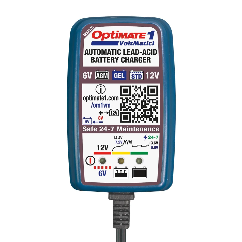 TECMATE Chargeur batterie Optimate 1 Voltmatic Bronze Series
