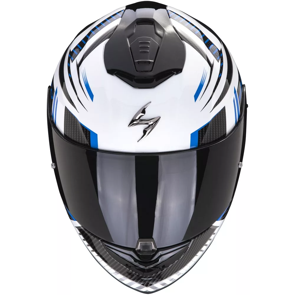 scorpion_exo_1400_evo_air_shell_white_black_blue_2.jpg SCORPION EXO-1400 Evo Air Shell Helm