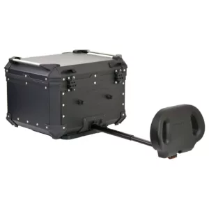 COOCASE Topkoffer X1 Aluminium 55L met Verstelbare Rugsteun
