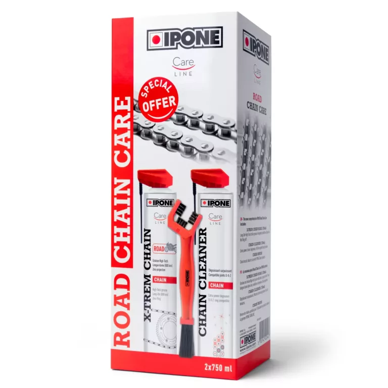 IPONE Ketting Onderhoudskit Road Chain Care 2x750 ml